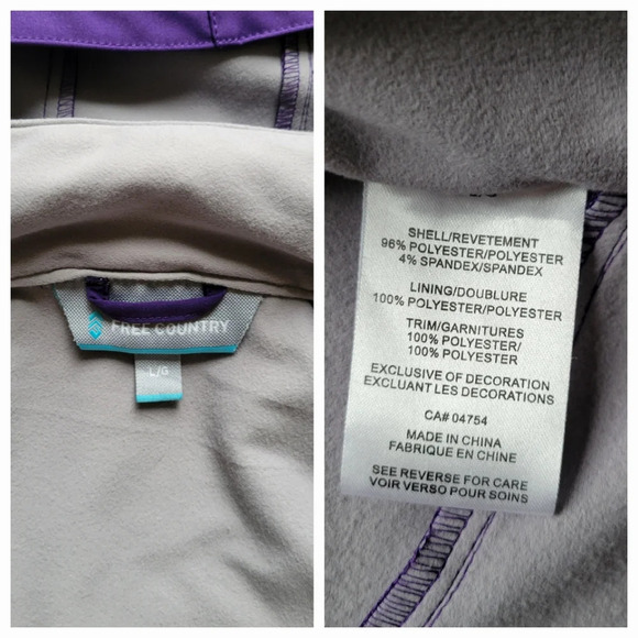 Free Country Soft Shell Water Resistant Jacket - Picture 7 of 11